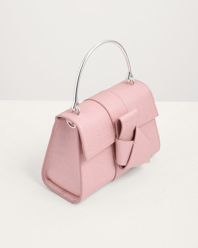 Knotted Detail Top Handle Bag