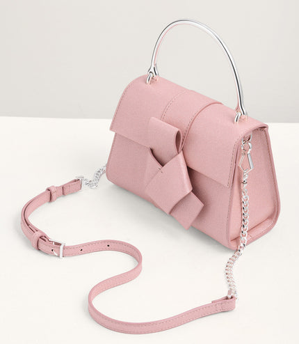 Knotted Detail Top Handle Bag