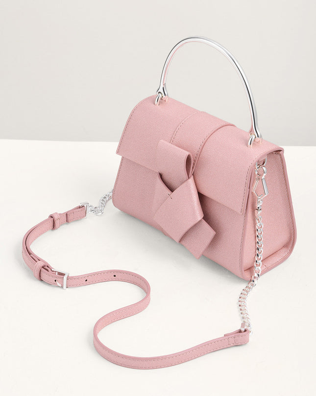 Knotted Detail Top Handle Bag