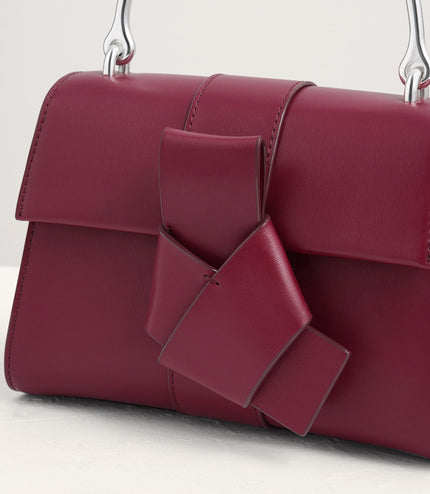 Knotted Detail Top Handle Bag