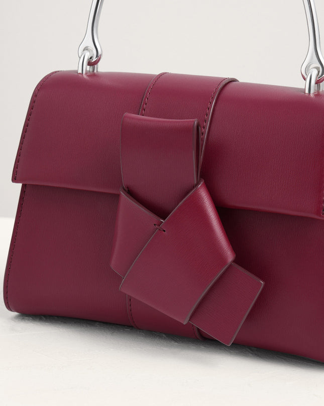 Knotted Detail Top Handle Bag