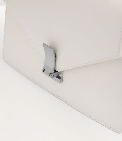 Buckled Front Flap Leather Bag