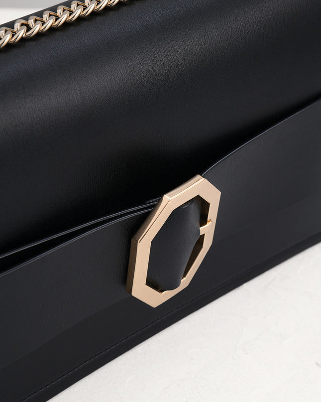 Chain Handle Shoulder Bag