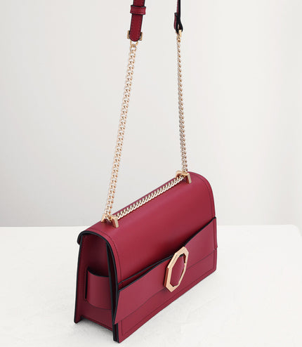 Chain Handle Shoulder Bag