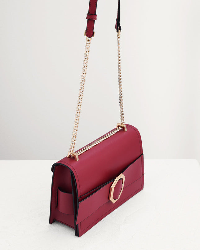 Chain Handle Shoulder Bag