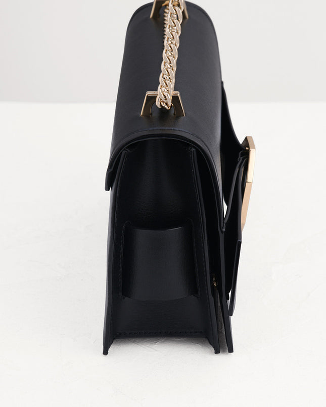 Chain Handle Shoulder Bag