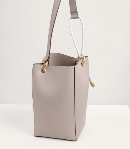 Rope Detail Paneled Hobo Bag