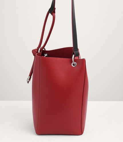 Rope Detail Paneled Hobo Bag