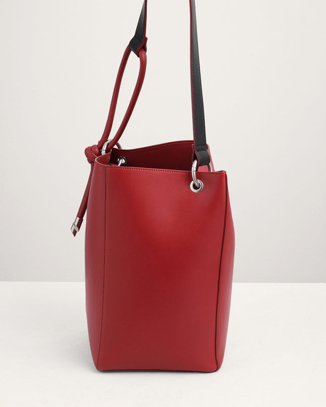 Rope Detail Paneled Hobo Bag