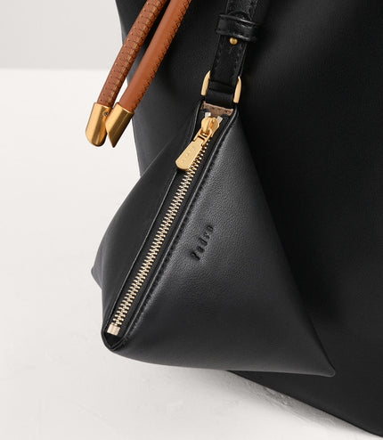 Rope Detail Paneled Hobo Bag