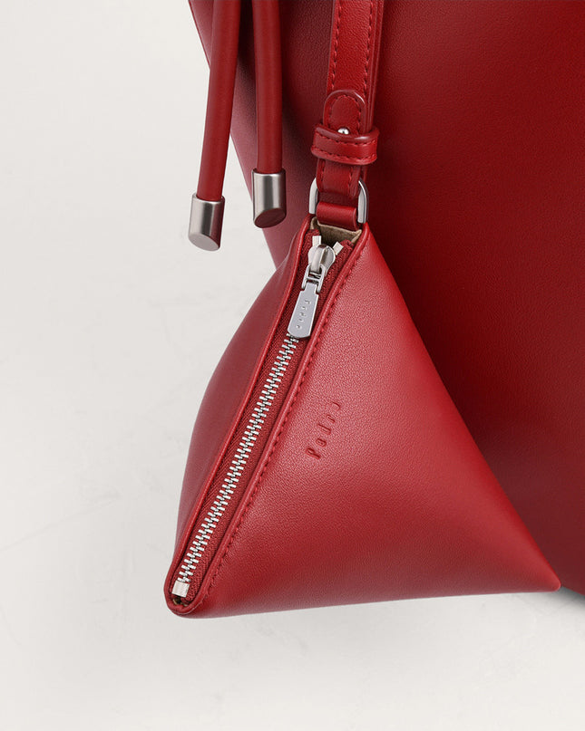 Rope Detail Paneled Hobo Bag