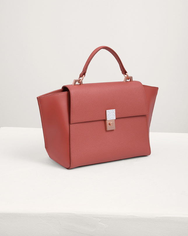 Leather Trapeze Bag