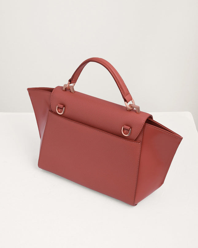 Leather Trapeze Bag