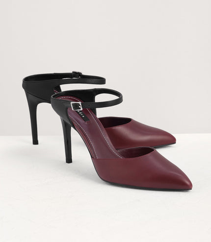 Two-Tone Leather Pumps