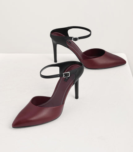Two-Tone Leather Pumps