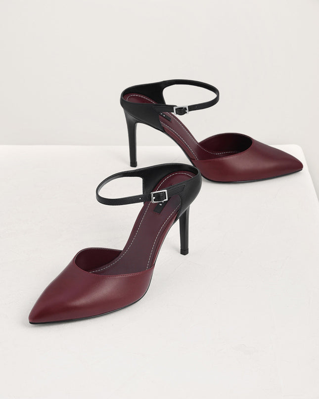 Two-Tone Leather Pumps
