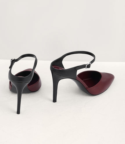 Two-Tone Leather Pumps