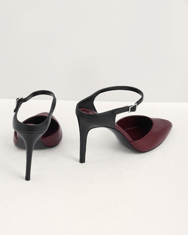 Two-Tone Leather Pumps