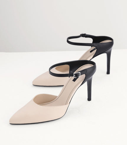 Two-Tone Leather Pumps