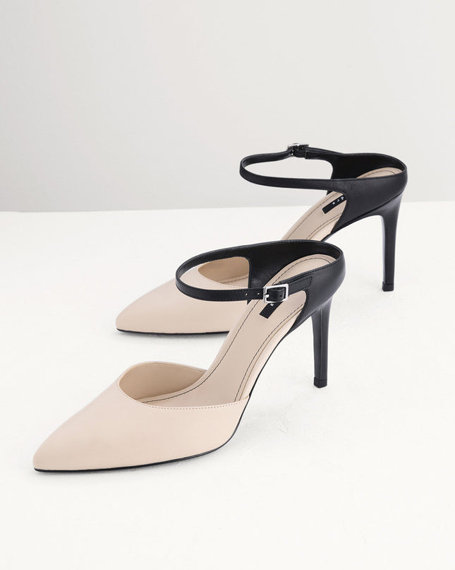 Two-Tone Leather Pumps