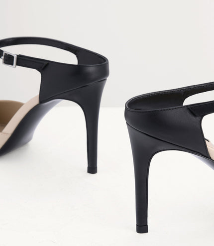Two-Tone Leather Pumps