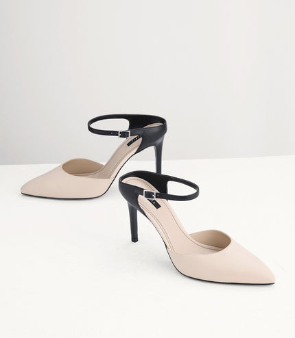 Two-Tone Leather Pumps
