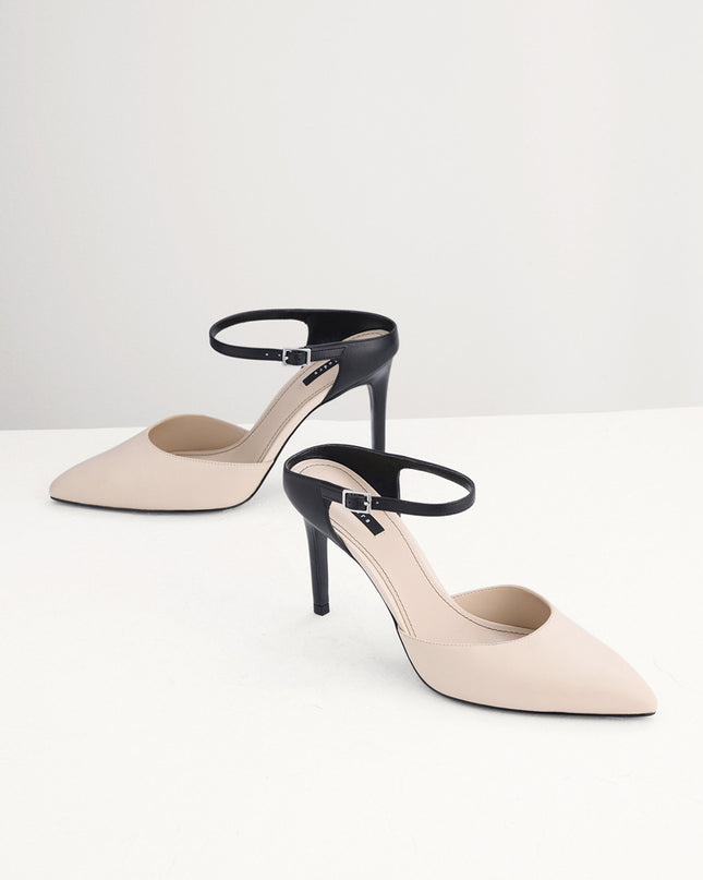 Two-Tone Leather Pumps
