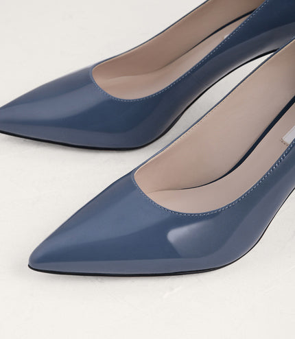 Pointed Toe Leather Pumps