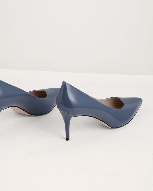 Pointed Toe Leather Pumps