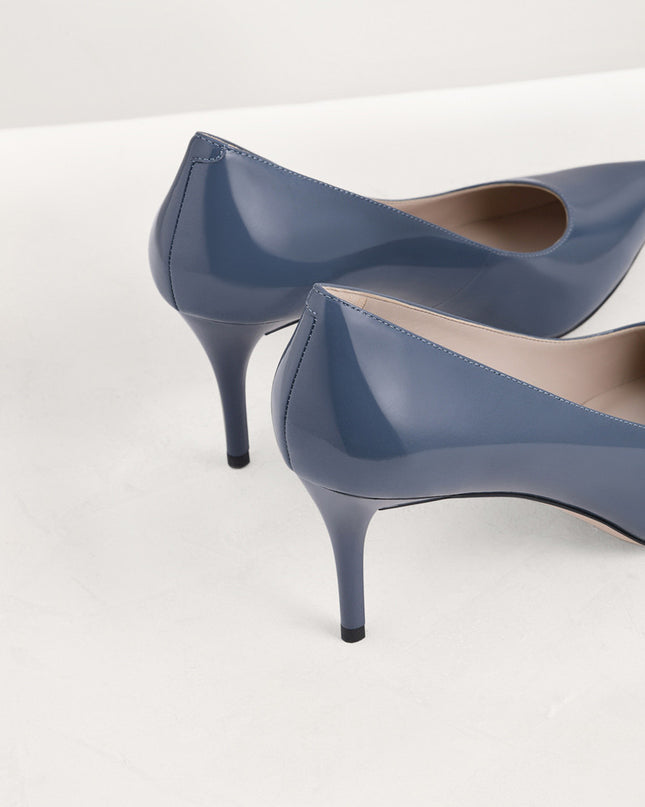 Pointed Toe Leather Pumps