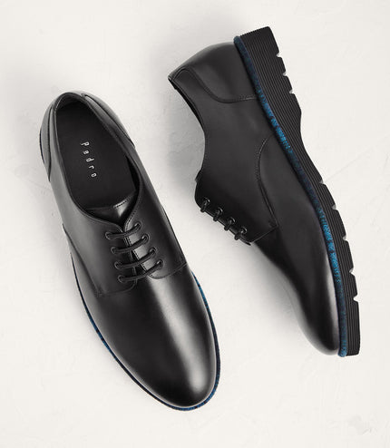 Welt Detail Leather Derby Shoe