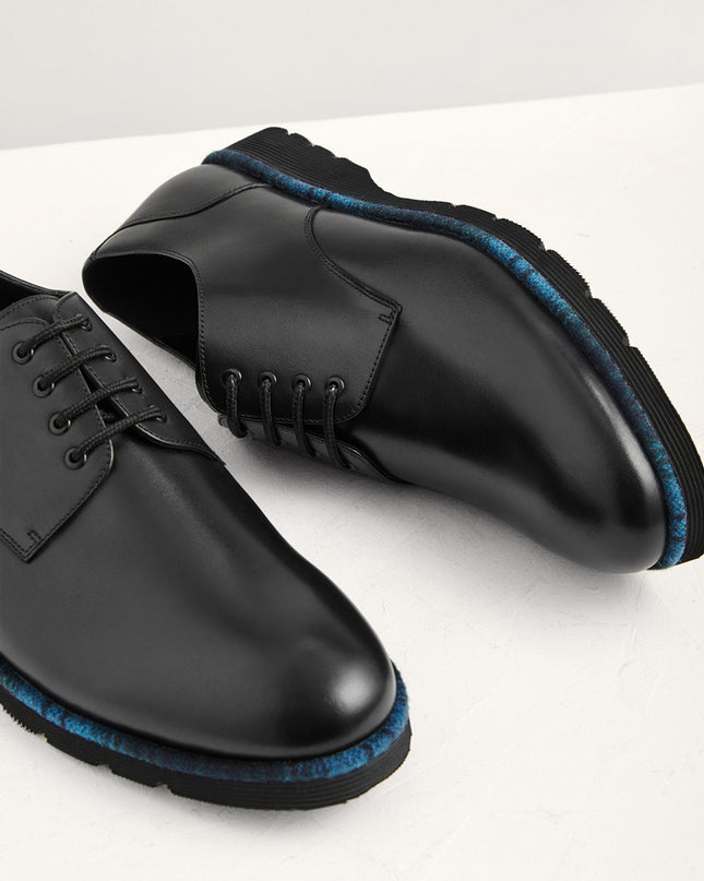 Welt Detail Leather Derby Shoe
