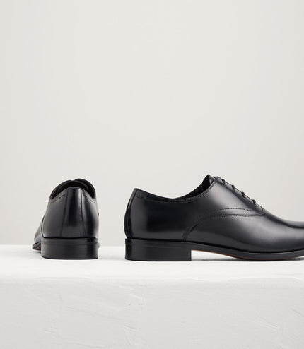 Burnished Leather Oxfords