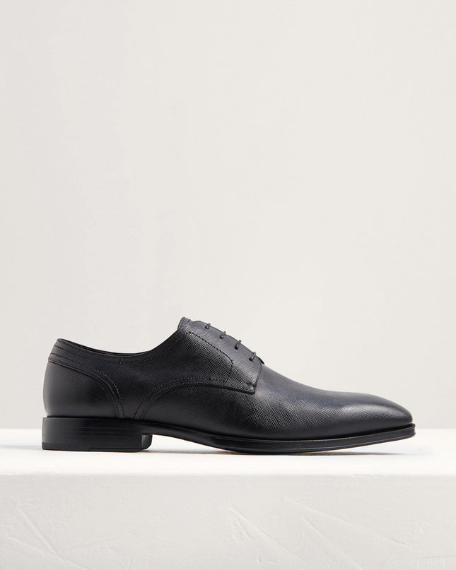 Embossed Leather Derby Shoes