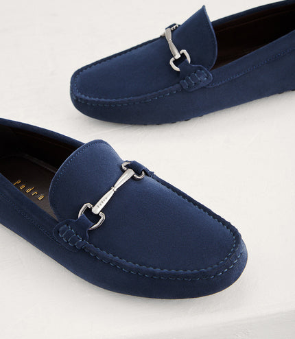 Suede Bit Moccasins