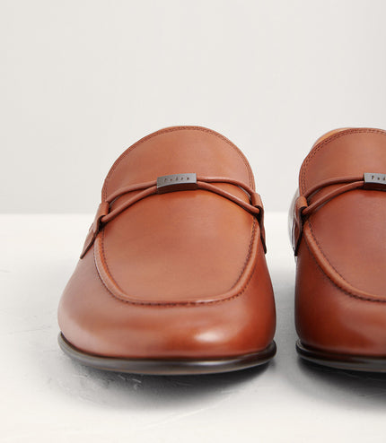 Burnished Leather Loafers
