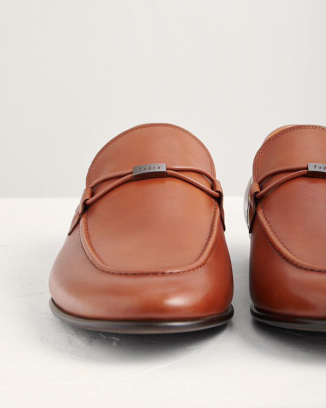 Burnished Leather Loafers