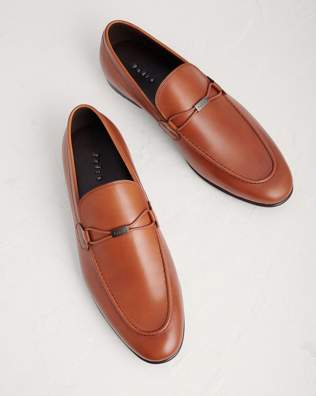 Burnished Leather Loafers