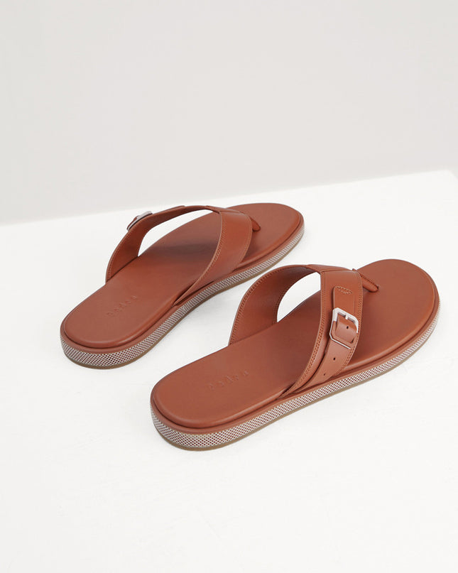 Buckle Detail Thong Sandals