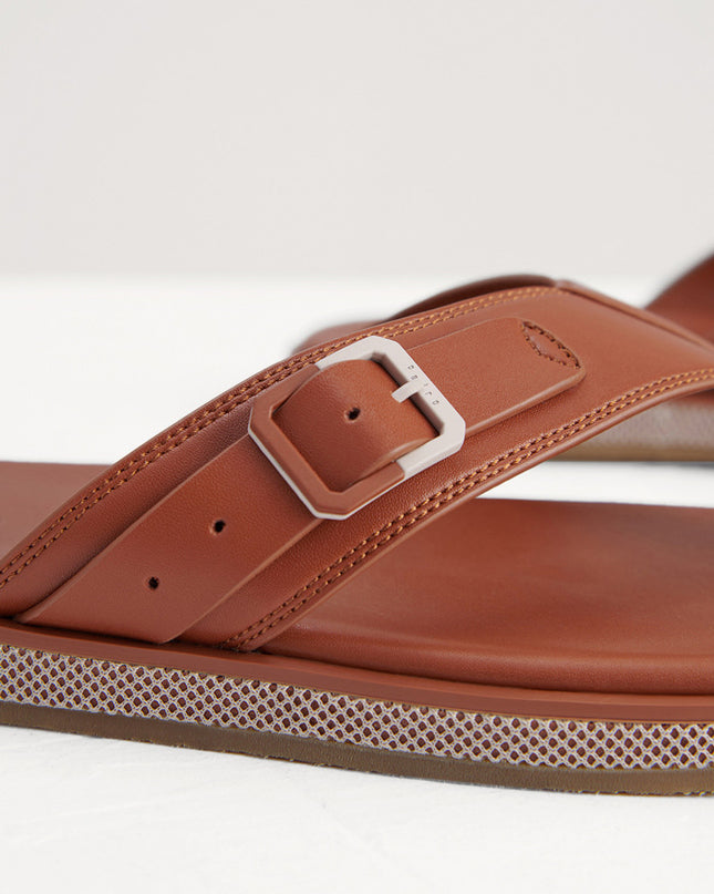 Buckle Detail Thong Sandals