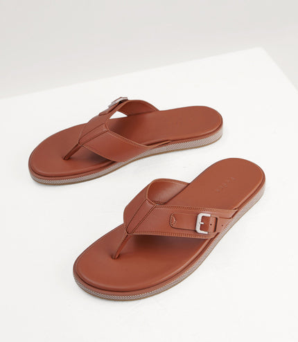 Buckle Detail Thong Sandals
