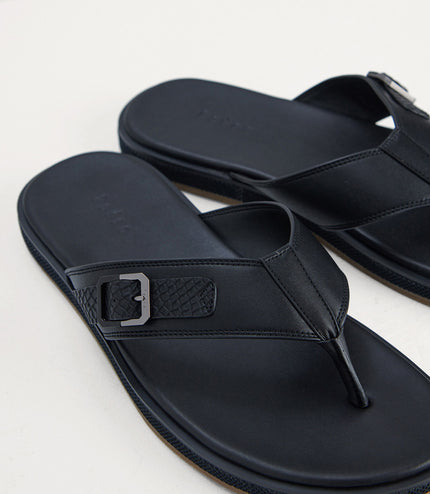 Buckle Detail Thong Sandals