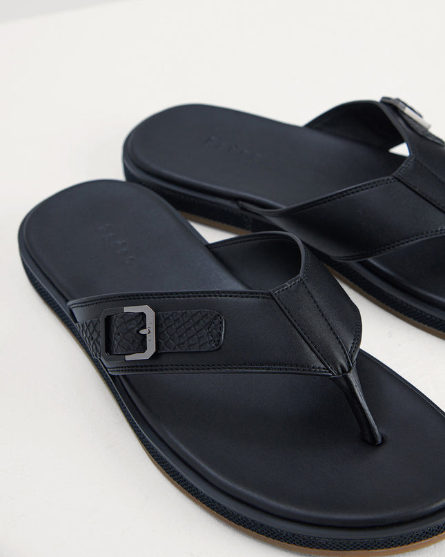 Buckle Detail Thong Sandals