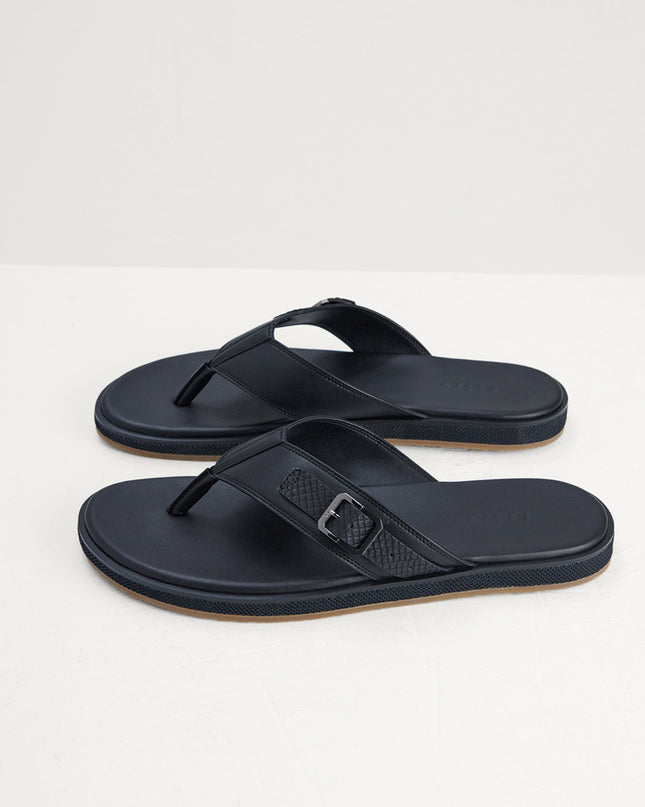 Buckle Detail Thong Sandals