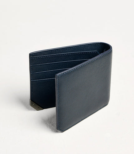 Leather Bi-Fold Money Clip Cardholder