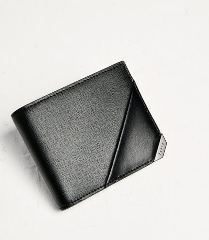 Leather Bi-Fold Money Clip Cardholder