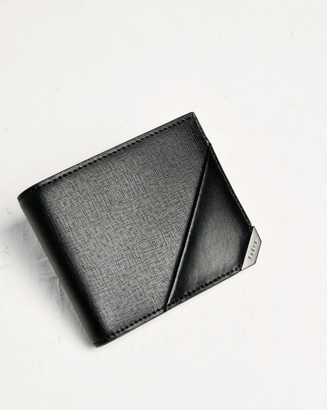 Leather Bi-Fold Money Clip Cardholder