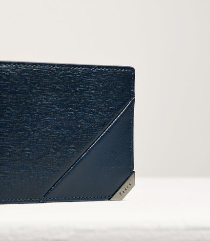 Leather Bi-Fold Money Clip Cardholder