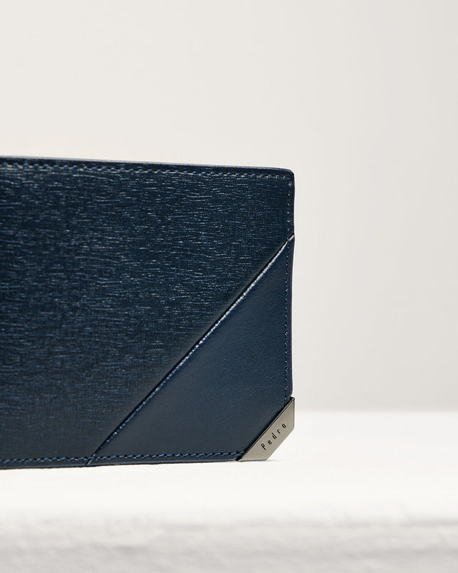 Leather Bi-Fold Money Clip Cardholder