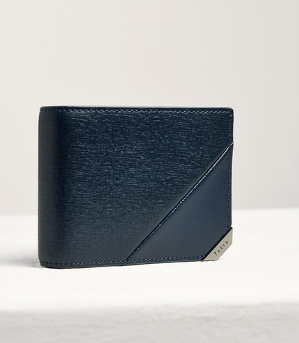 Leather Bi-Fold Money Clip Cardholder